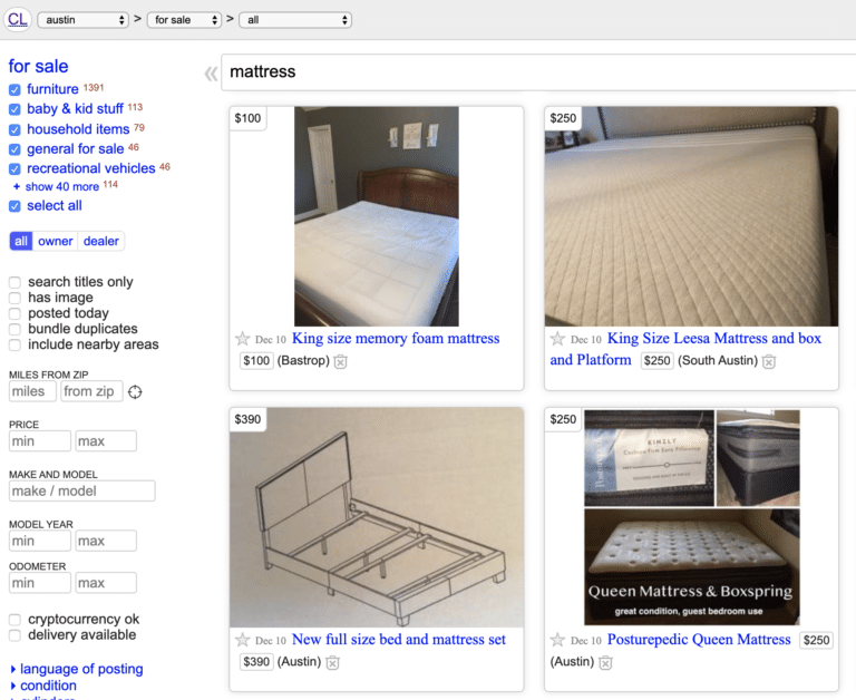 mattress-disposal-austin-craigslist